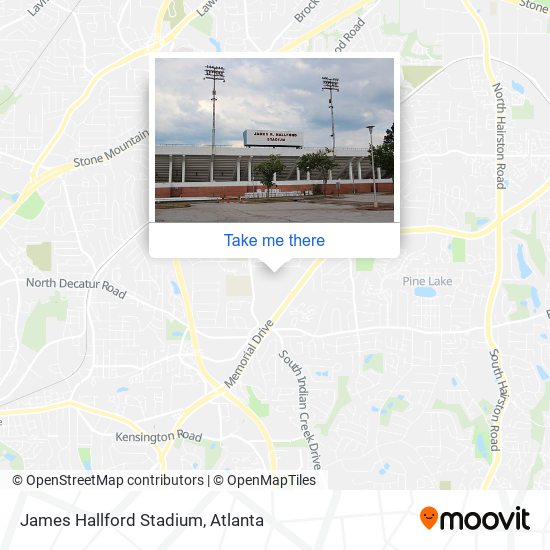 James Hallford Stadium map
