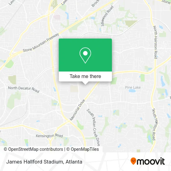 James Hallford Stadium map