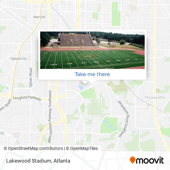 Lakewood Stadium map