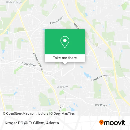 Mapa de Kroger DC @ Ft Gillem