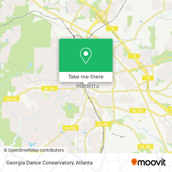 Mapa de Georgia Dance Conservatory