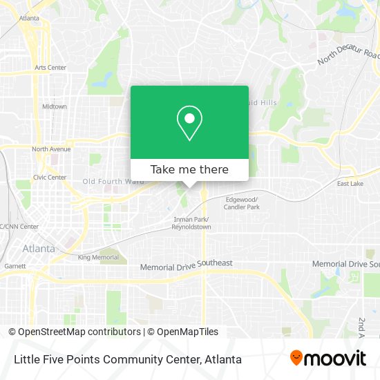 Little Five Points Community Center map