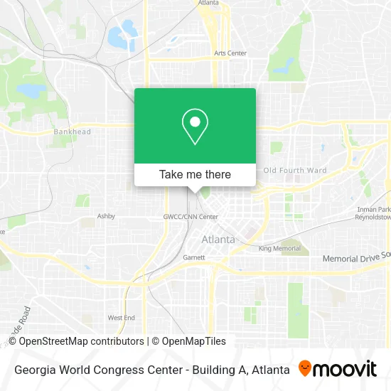 Georgia World Congress Center - Building A map