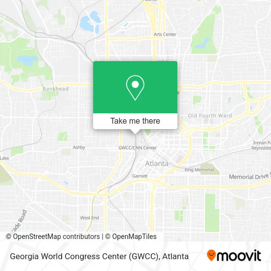 Georgia World Congress Center (GWCC) map