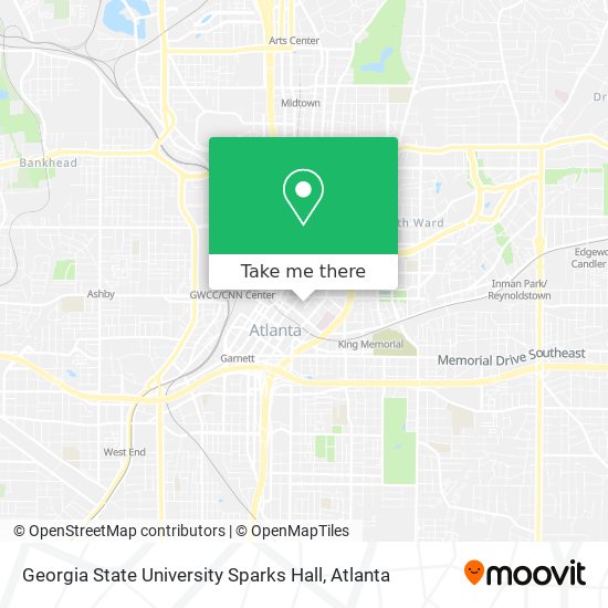 Mapa de Georgia State University Sparks Hall