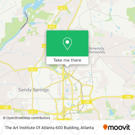 The Art Institute Of Atlanta 600 Building map