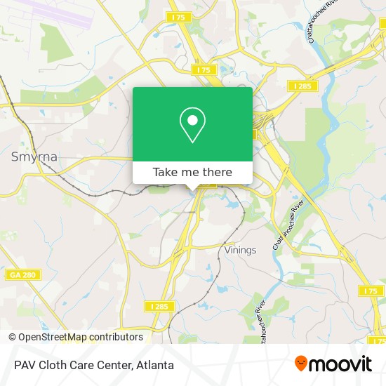 Mapa de PAV Cloth Care Center