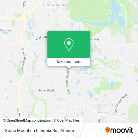 Mapa de Stone Mountain Lithonia Rd.