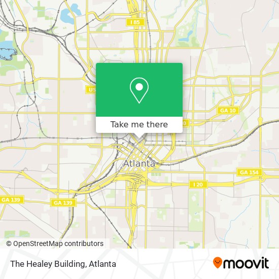 The Healey Building map