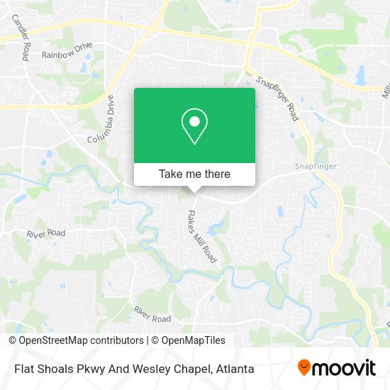 Flat Shoals Pkwy And Wesley Chapel map