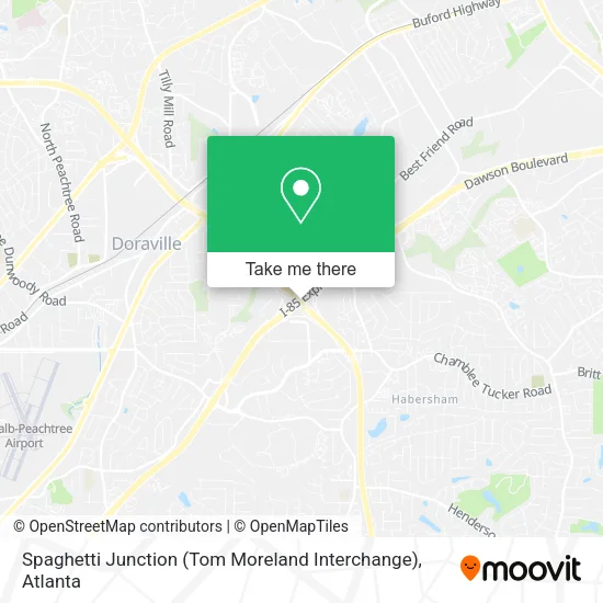 Spaghetti Junction (Tom Moreland Interchange) map