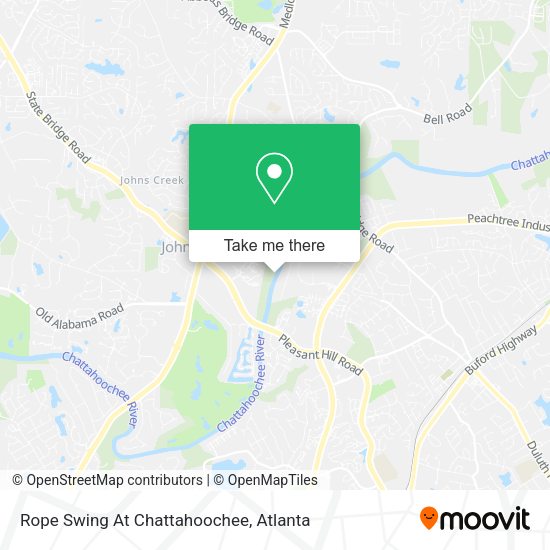 Mapa de Rope Swing At Chattahoochee