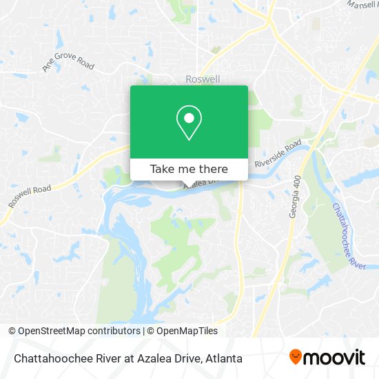 Chattahoochee River at Azalea Drive map