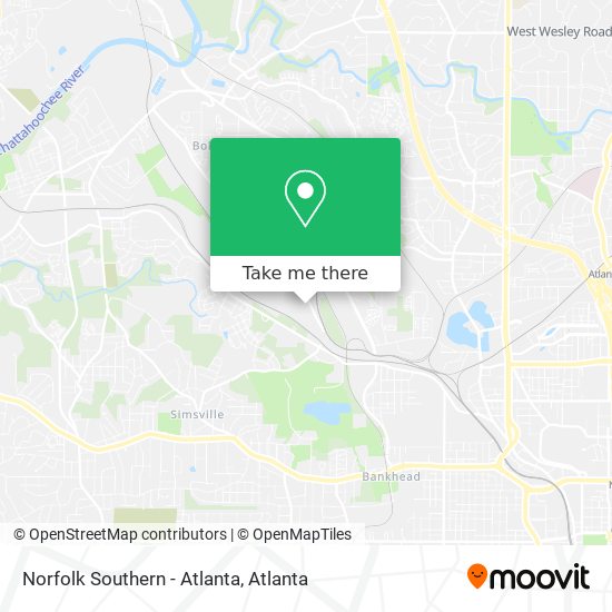 Norfolk Southern - Atlanta map