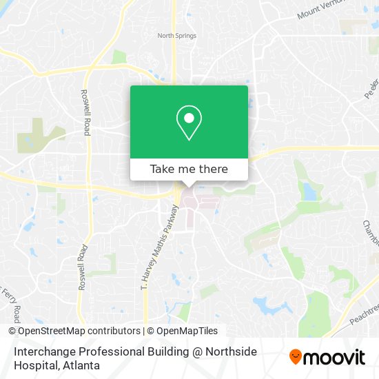 Interchange Professional Building @ Northside Hospital map