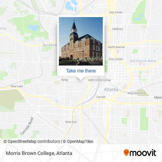 Mapa de Morris Brown College