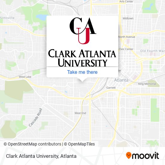 Clark Atlanta University map