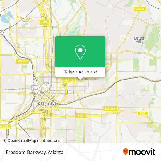Freedom Barkway map