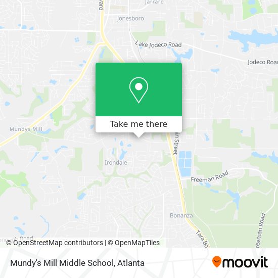 Mundy's Mill Middle School map