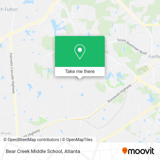 Bear Creek Middle School map