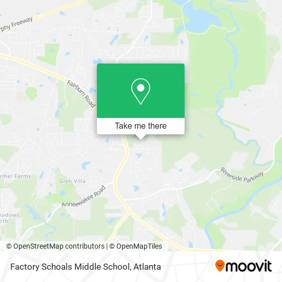 Factory Schoals Middle School map