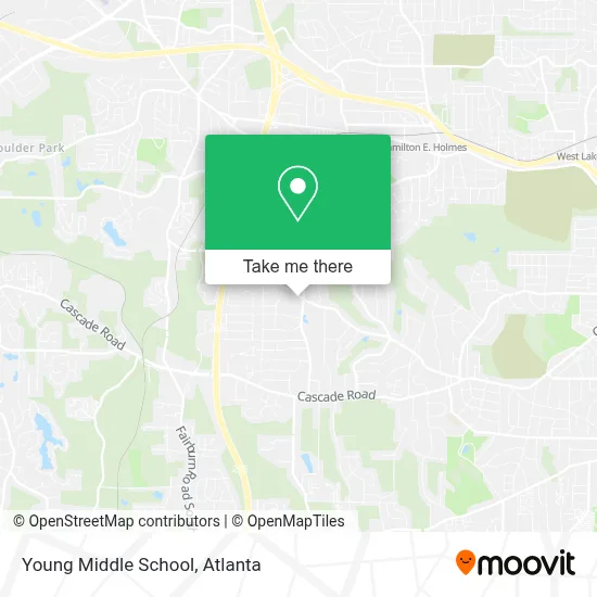 Young Middle School map