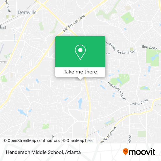 Henderson Middle School map