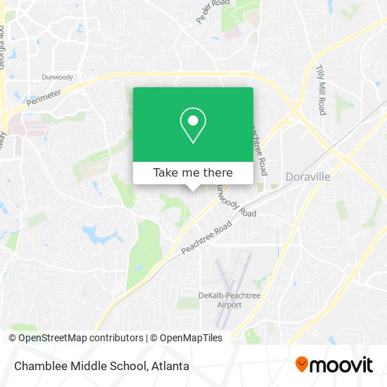 Chamblee Middle School map