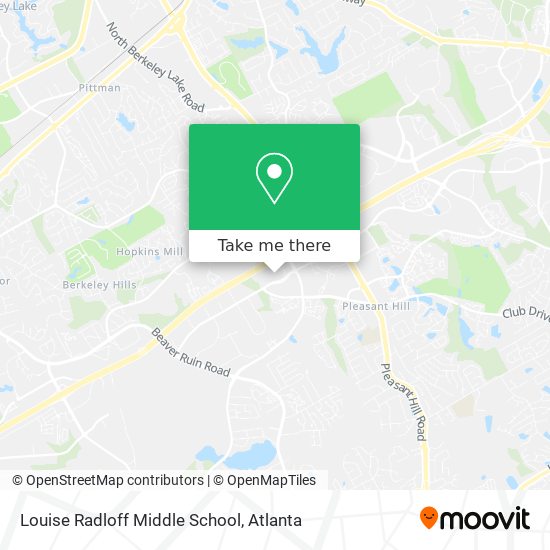 Louise Radloff Middle School map
