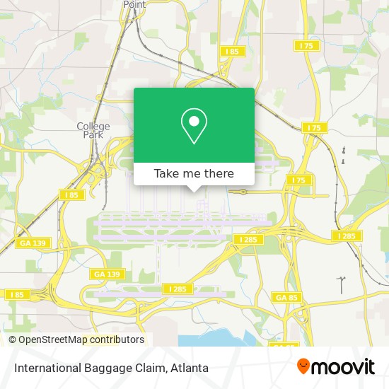 International Baggage Claim map