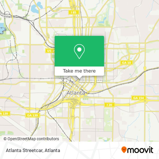 Atlanta Streetcar map