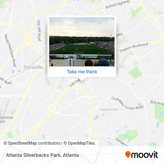 Atlanta Silverbacks Park map