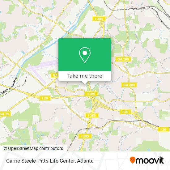 Carrie Steele-Pitts Life Center map