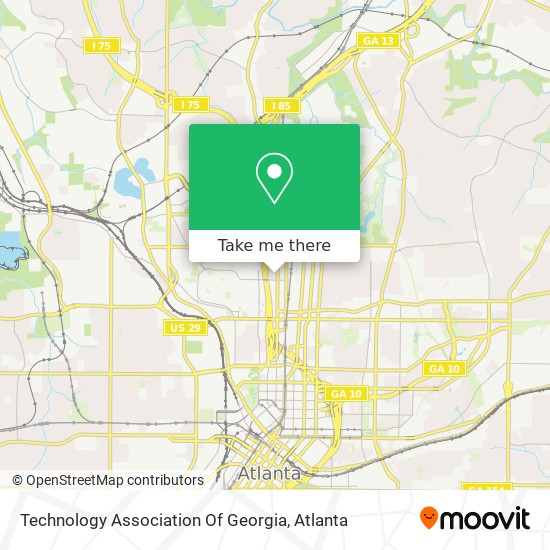 Mapa de Technology Association Of Georgia