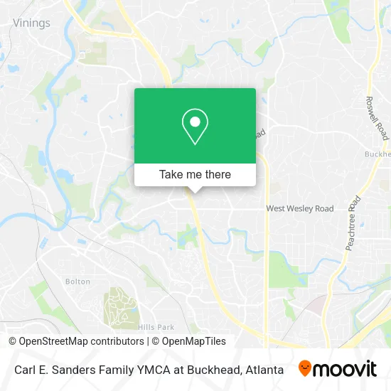 Carl E. Sanders Family YMCA at Buckhead map