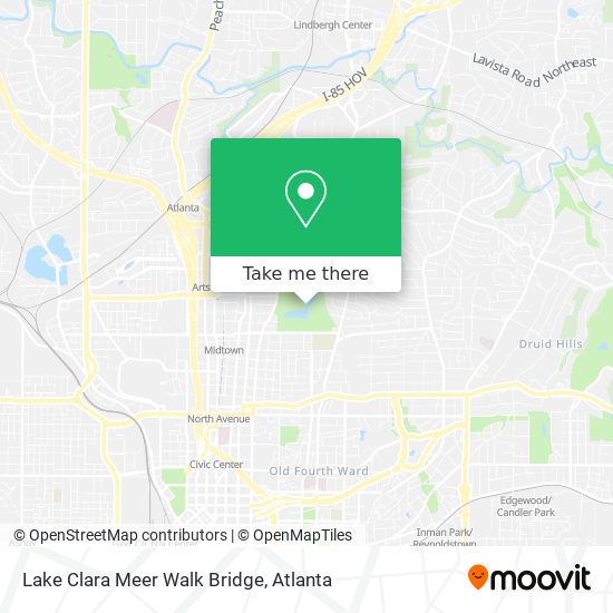 Lake Clara Meer Walk Bridge map