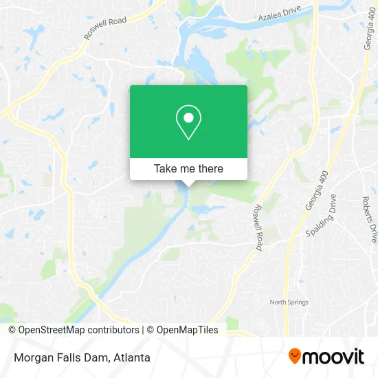 Morgan Falls Dam map
