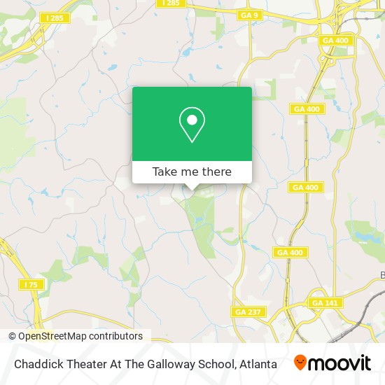 Mapa de Chaddick Theater At The Galloway School