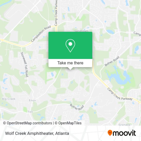 Wolf Creek Amphitheater map