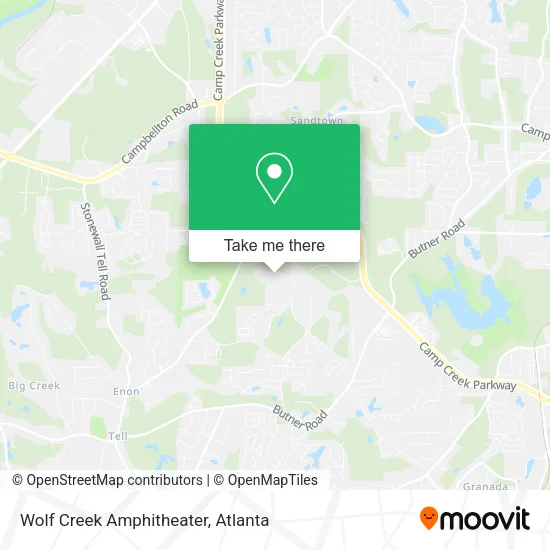 Wolf Creek Amphitheater map