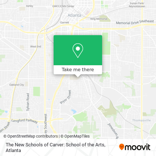 The New Schools of Carver: School of the Arts map