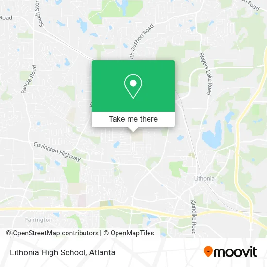 Lithonia High School map