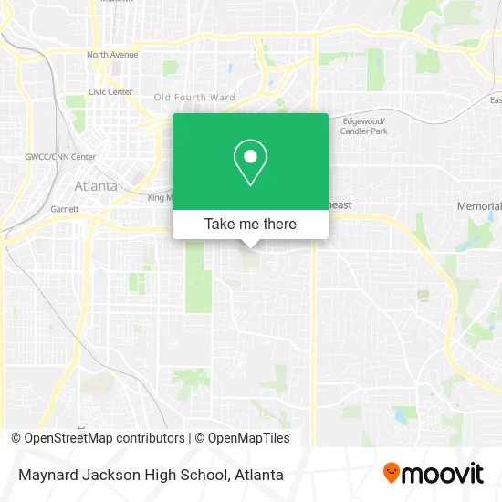 Maynard Jackson High School map