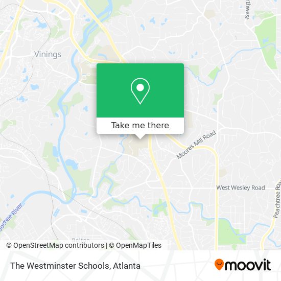 The Westminster Schools map