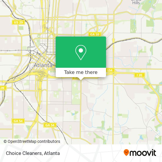 Choice Cleaners map