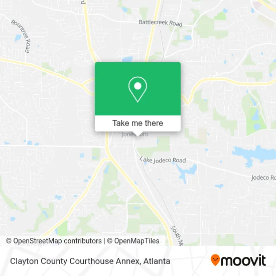 Clayton County Courthouse Annex map