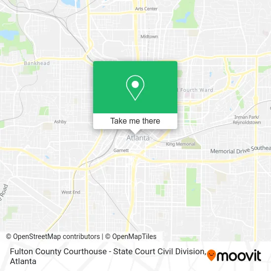 Fulton County Courthouse - State Court Civil Division map