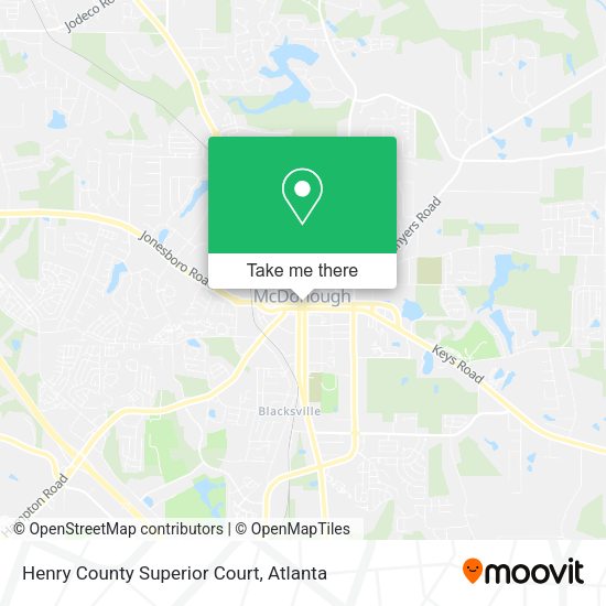 Mapa de Henry County Superior Court