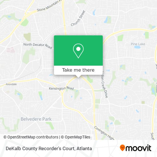 DeKalb County Recorder's Court map