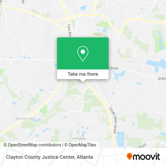 Clayton County Justice Center map
